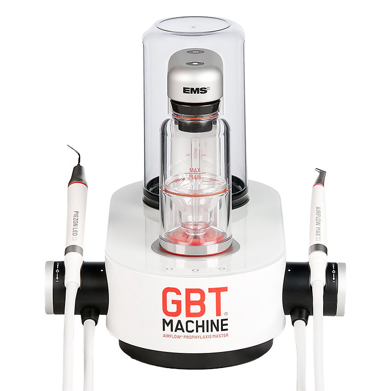 GBT Machine — AIRFLOW® Prophylaxis Master d'EMS, avec ses pièces à main AIRFLOW MAX et PIEZON LEO